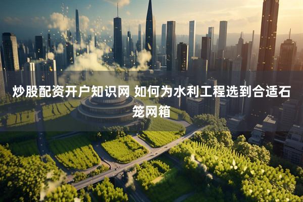 炒股配资开户知识网 如何为水利工程选到合适石笼网箱